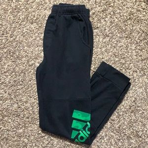 Adidas Fleece three stripe camo joggers